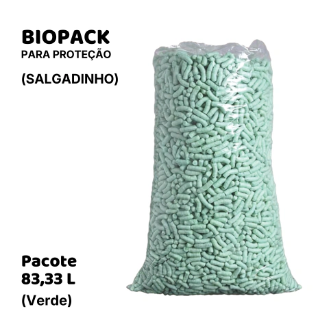 Biopack 83L – Flocos de Proteção Biodegradáveis para Embalagens - Embala Easy