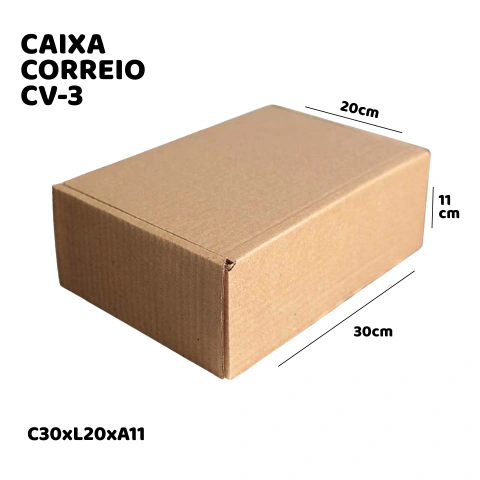 Caixa de Papelão Correio 3 - 30x20x11 - Embala Easy