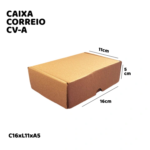 Caixa de Papelão Correio A - 16x11x5 - Embala Easy