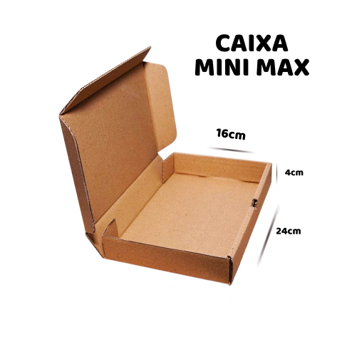 Caixa de Papelão MiniMAX - 24x16x4 - Embala Easy