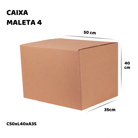 Caixa de Papelão Maleta 4 - 50x40x35 - Embala Easy