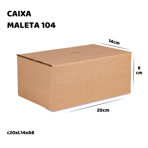 Caixa de Papelão 104 - 20x14x8 - Embala Easy