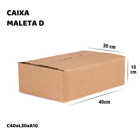 Caixa de Papelão D - 40x30x10 - Embala Easy