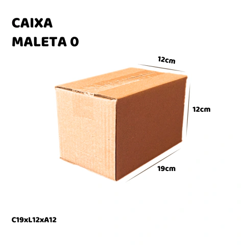 Caixa de Papelão Maleta 0 - 19x12x12 - Embala Easy