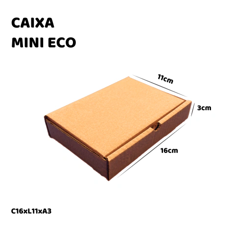 Caixa de Papelão MiniEco - 16x11x3 - Embala Easy
