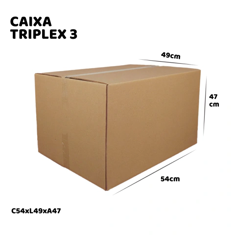 Caixa de Papelão Triplex 3 - 54x49x47 - Embala Easy